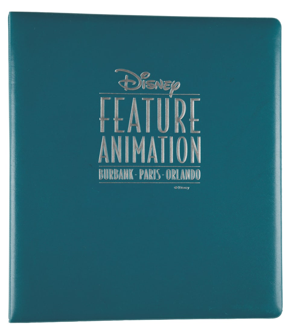 A Walt Disney Feature Animation Materials Binder. (1 of 2)