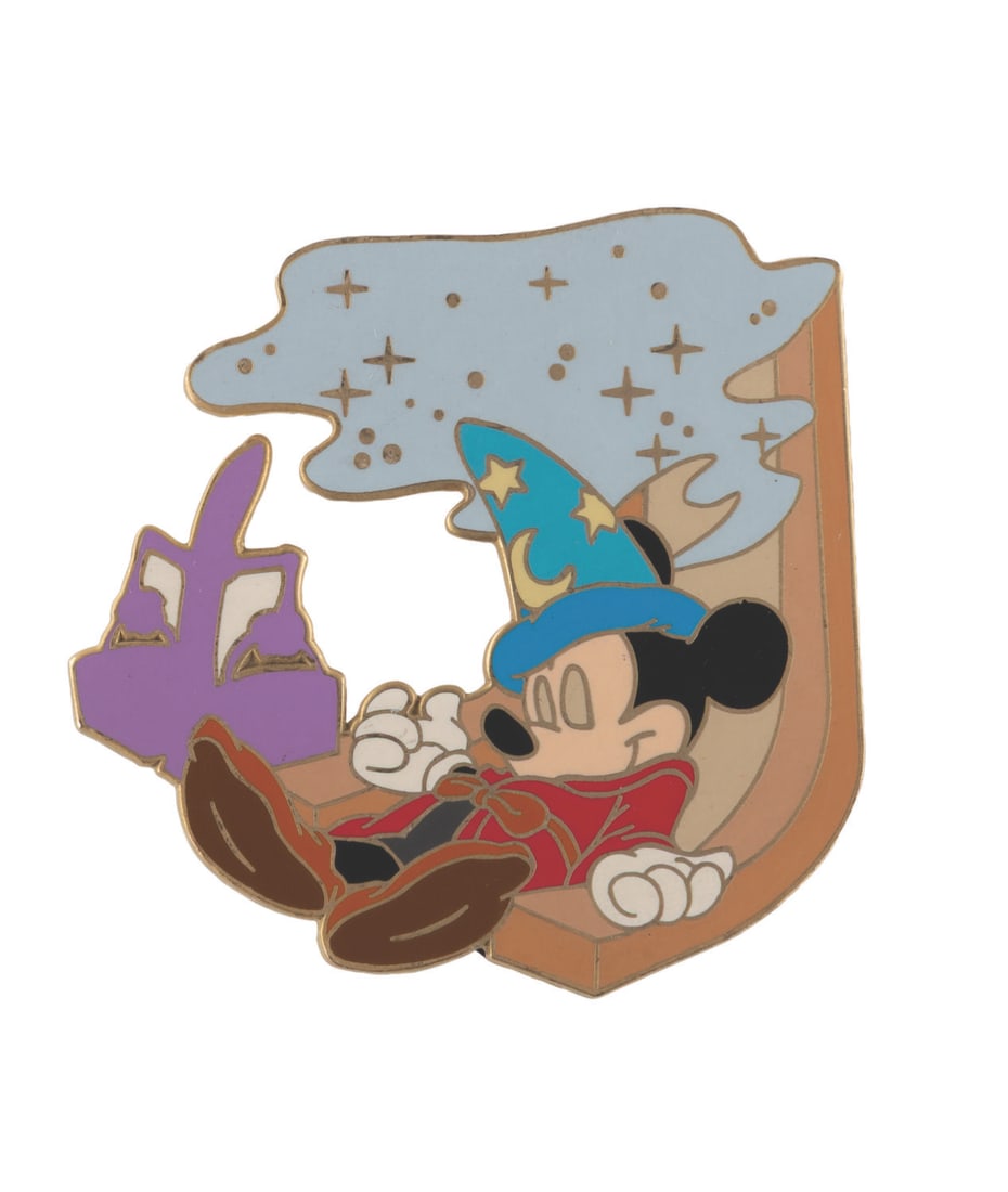 A "Fantasia" Sorcerer's Apprentice Mickey Mouse Pin. (1 of 1)
