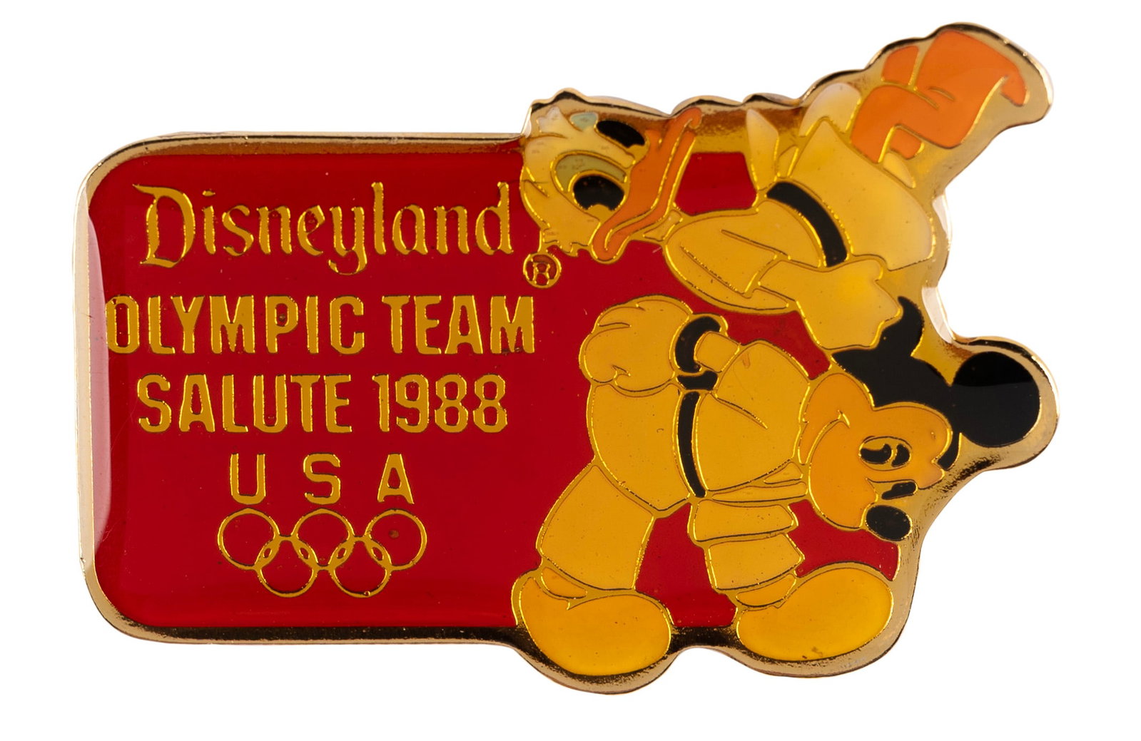 A Mickey and Donald Olympic Martial Arts Pin. (1 of 1)
