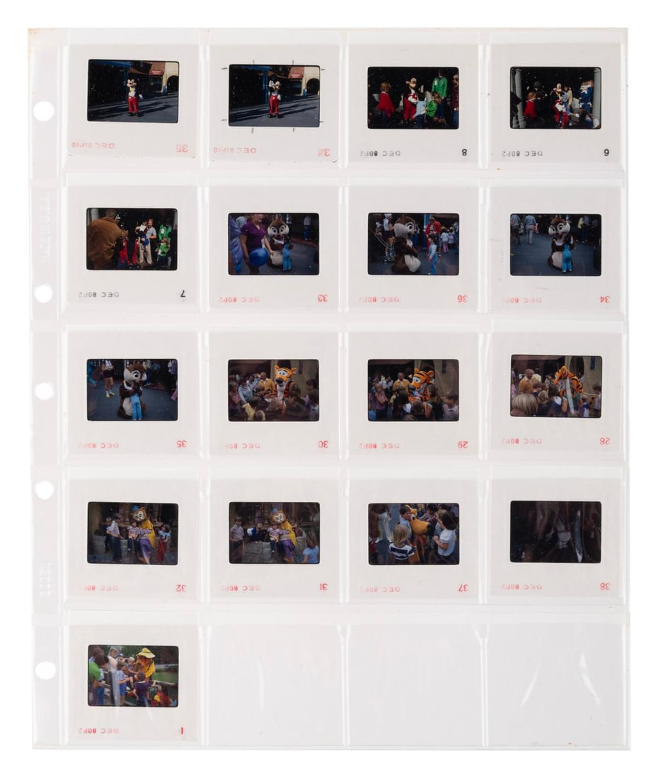 A Disneyland Walkaround Character Slide Collection. (1 of 5)