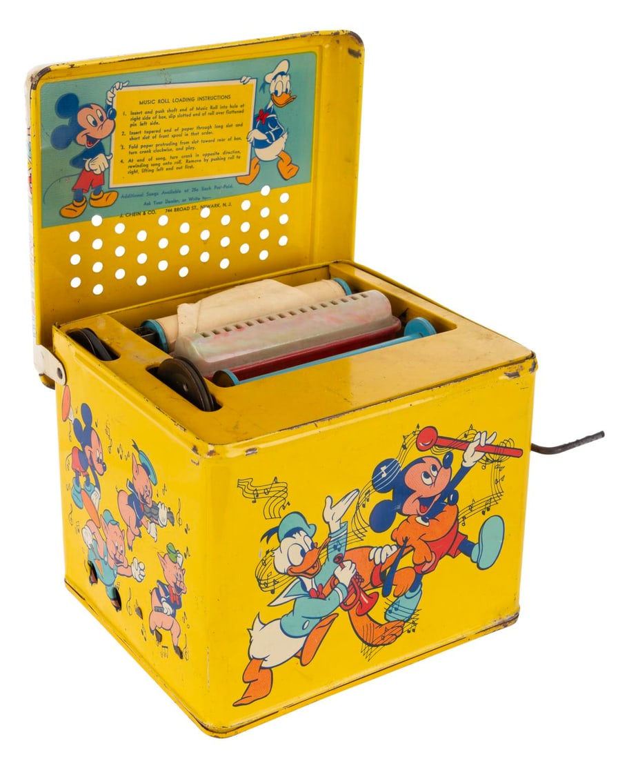 A Disneyland Tin Litho Melody Player. (1 of 5)