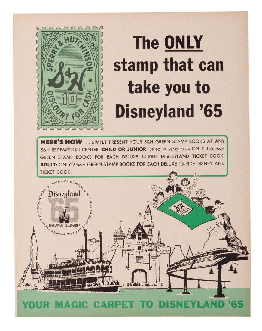 A 1965 Sperry & Hutchinson Disneyland Flyer. (1 of 1)