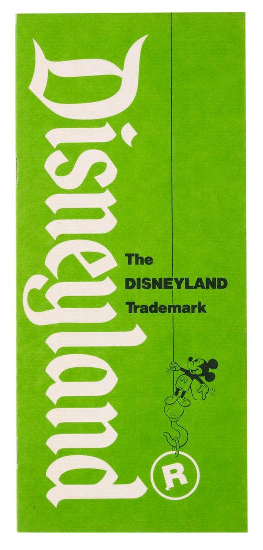 A 1970s Disneyland Trademark Usage Booklet. (1 of 3)