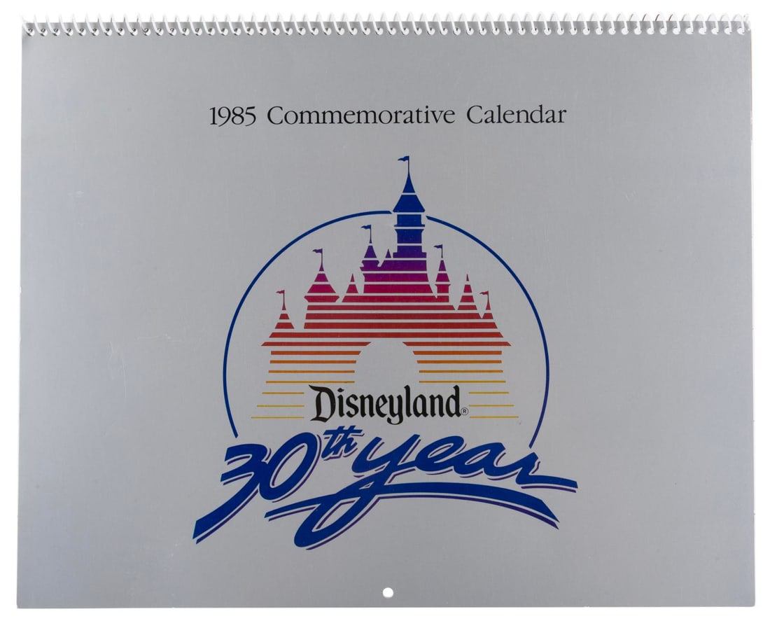 A 1985 Disneyland 30th Year Calendar. (1 of 5)