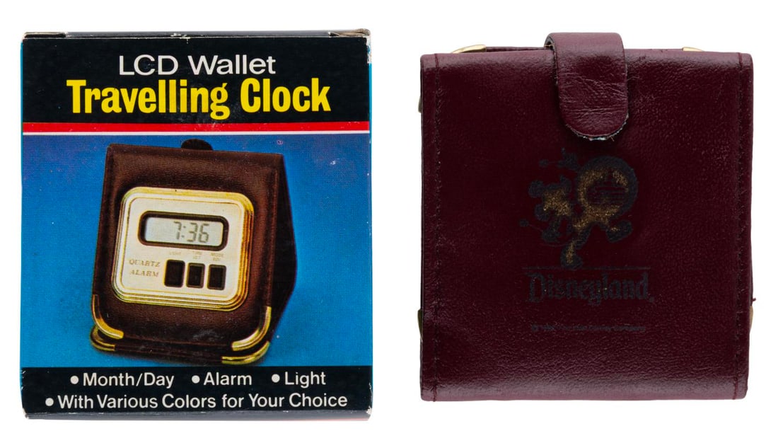 A 1986 Disneyland LCD Travel Alarm Clock. (1 of 4)