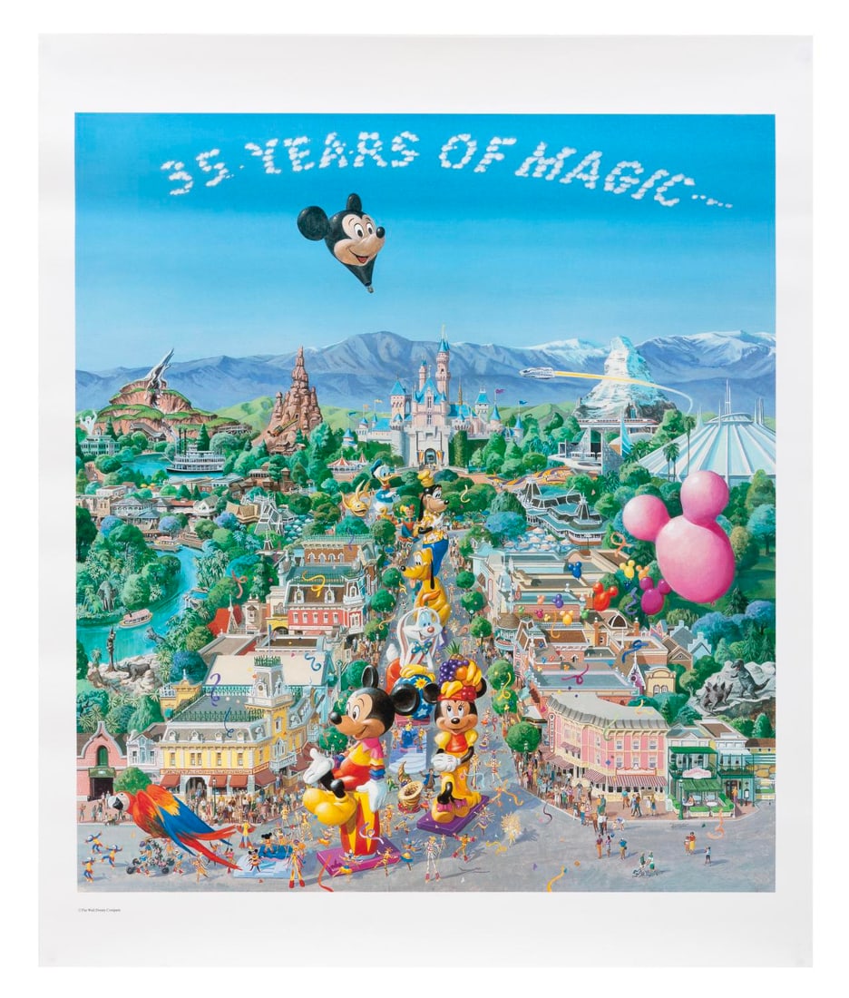 A Disneyland 35 Years of Magic Charles Boyer Poster. (1 of 1)