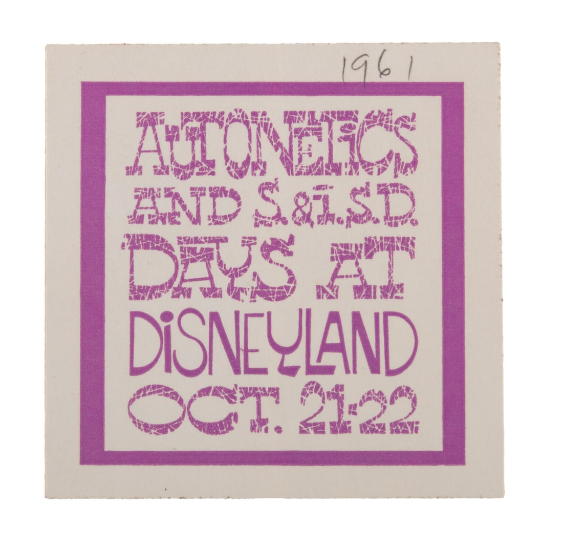 An Autonetics and S. & i.S.D. Days at Disneyland Sticker. (1 of 1)