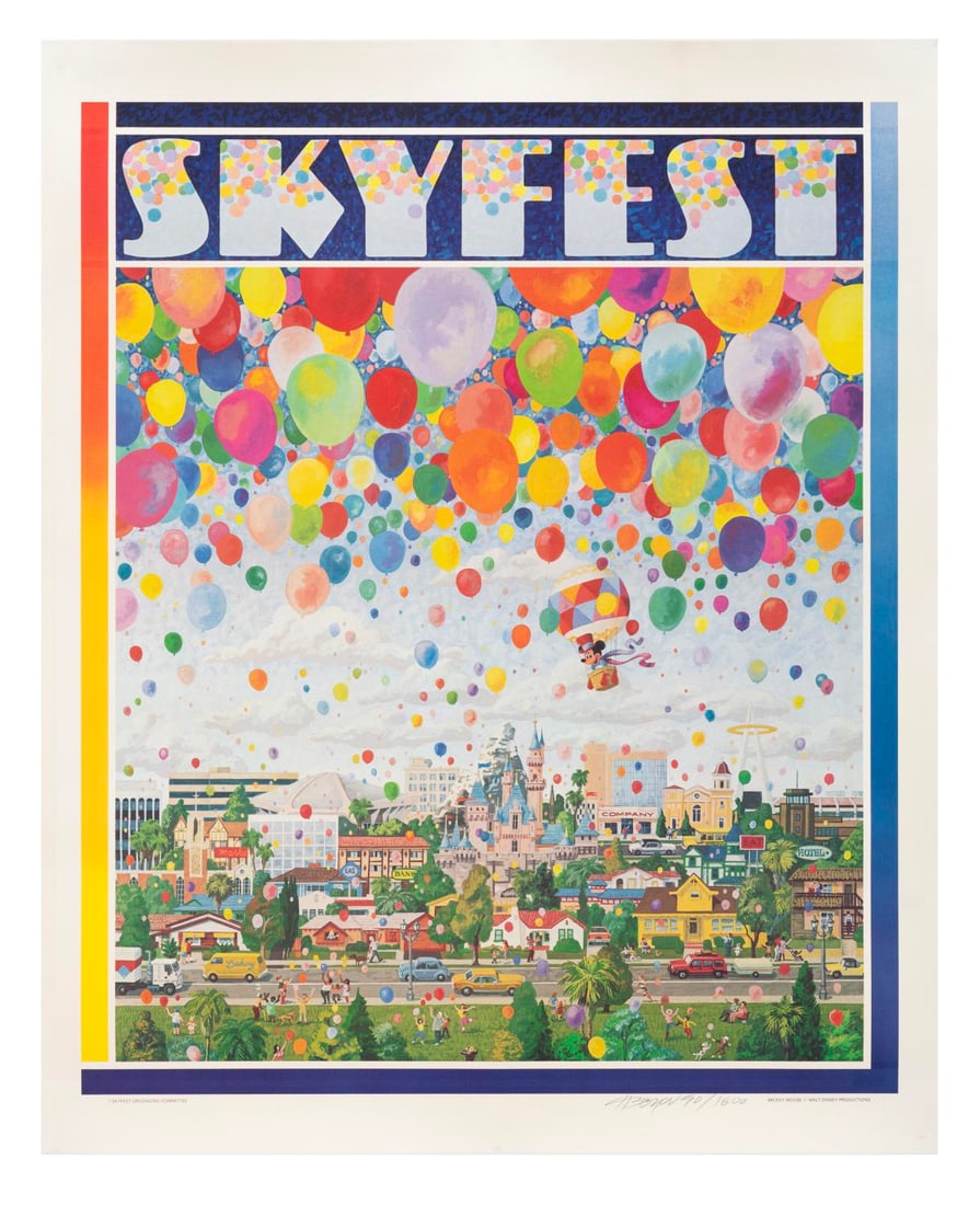 A Charles Boyer Signed Skyfest Lithograph. (1 of 2)