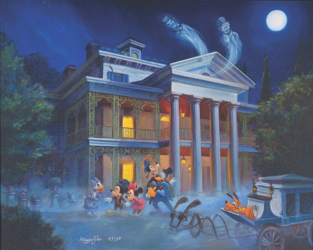 A Signed Haunted Mansion Limited Edition Canvas Print. (1 of 4)