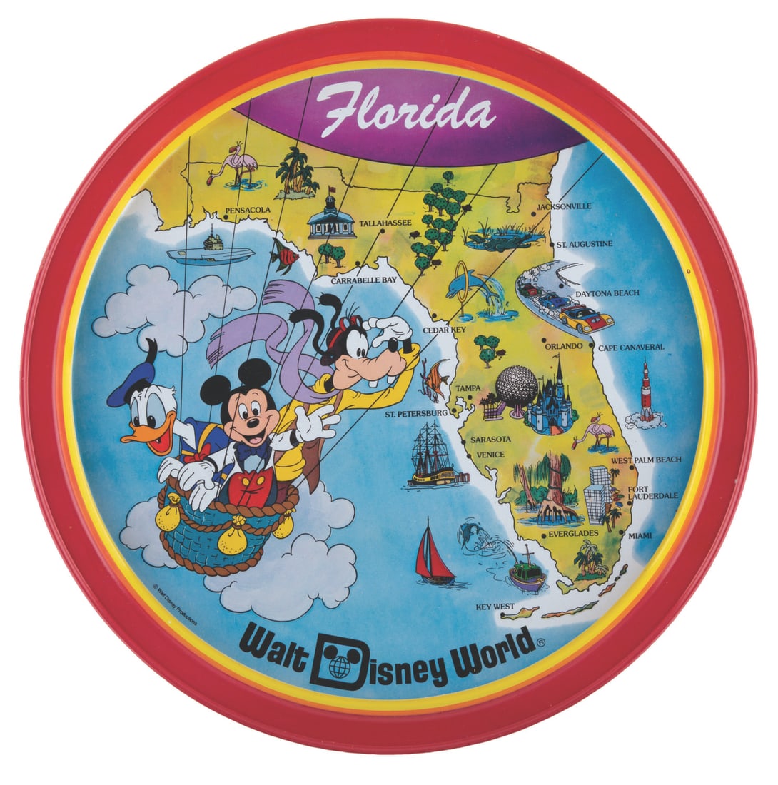 A Walt Disney World Florida Map Tray. (1 of 1)