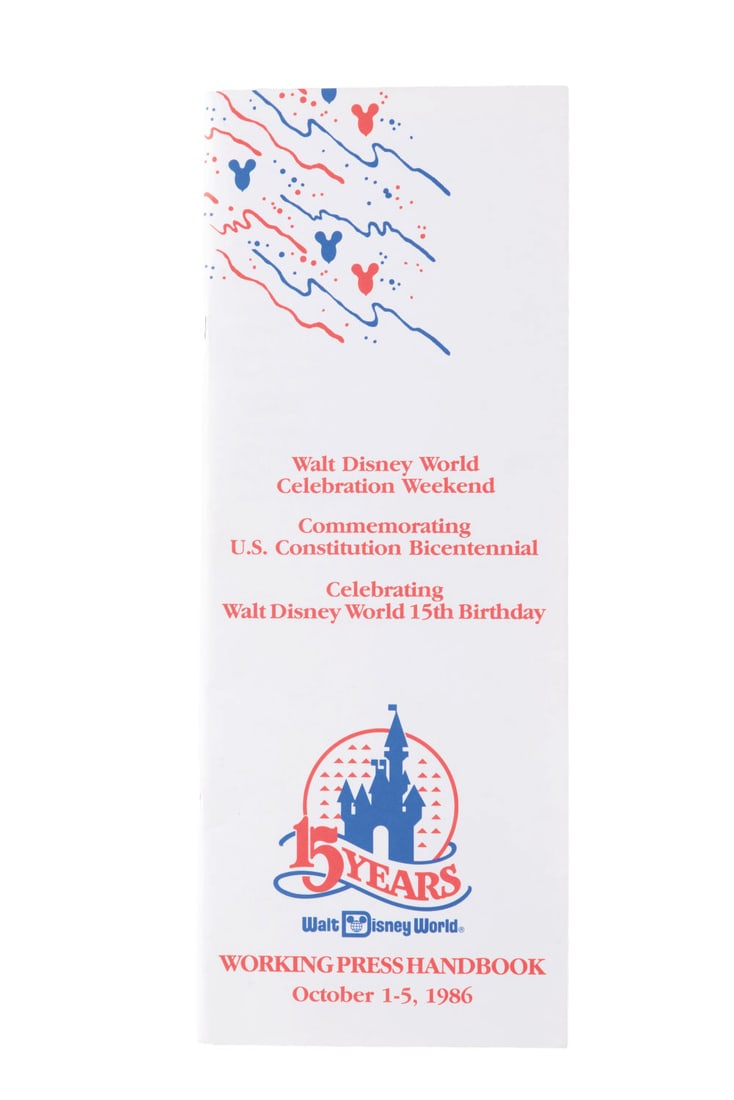 A 1985 Walt Disney World Working Press Handbook. (1 of 4)