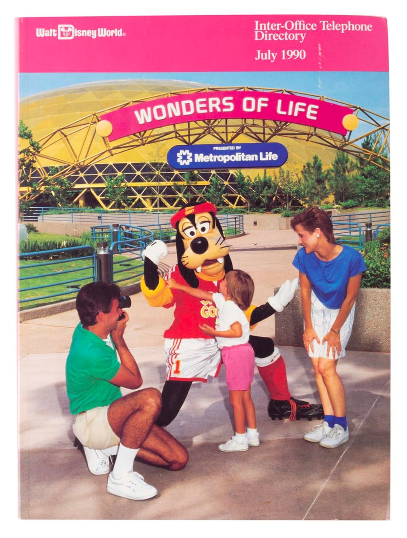 A 1990 Walt Disney World Inter-Office Telephone Directory. (1 of 1)