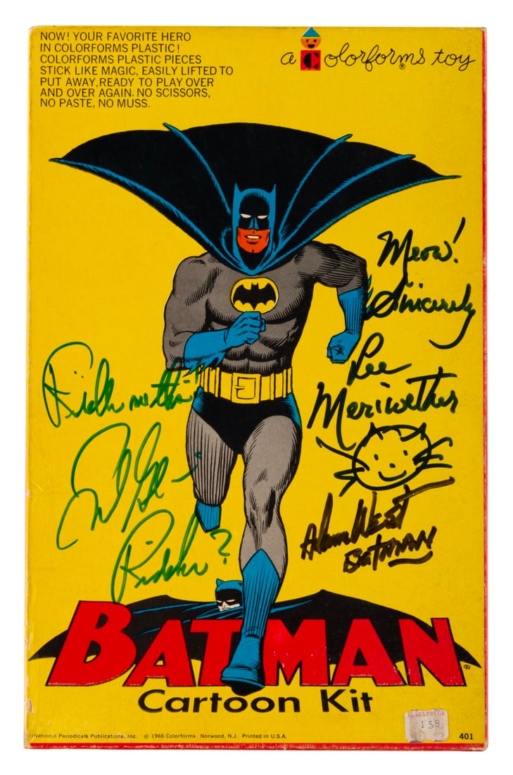 A Signed Batman Colorforms Kit. - 2