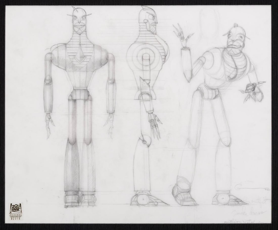 A "Robots" Phineas T. Ratchet Model Drawing. (1 of 2)