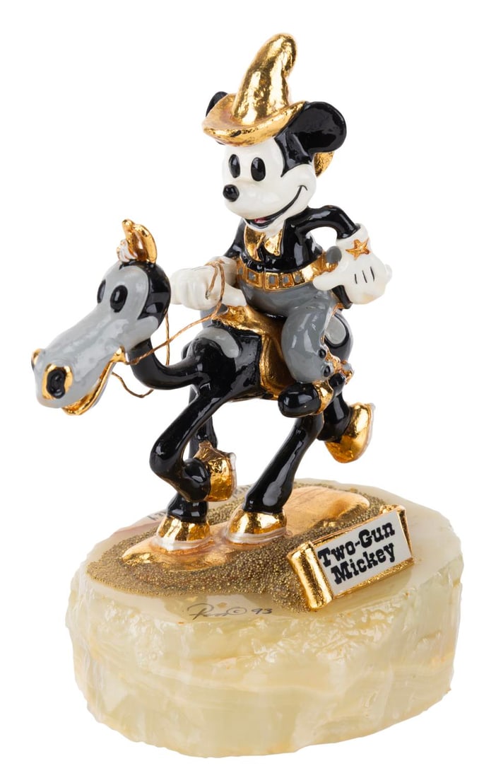 A "Two-Gun Mickey" Scultpure by Ron Lee. (1 of 7)
