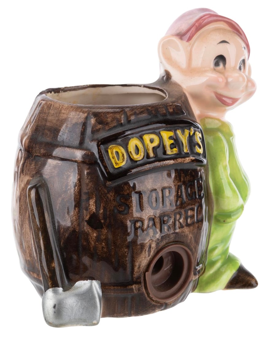 A "Snow White" Dopey Ceramic Pencil Sharpener. - 2