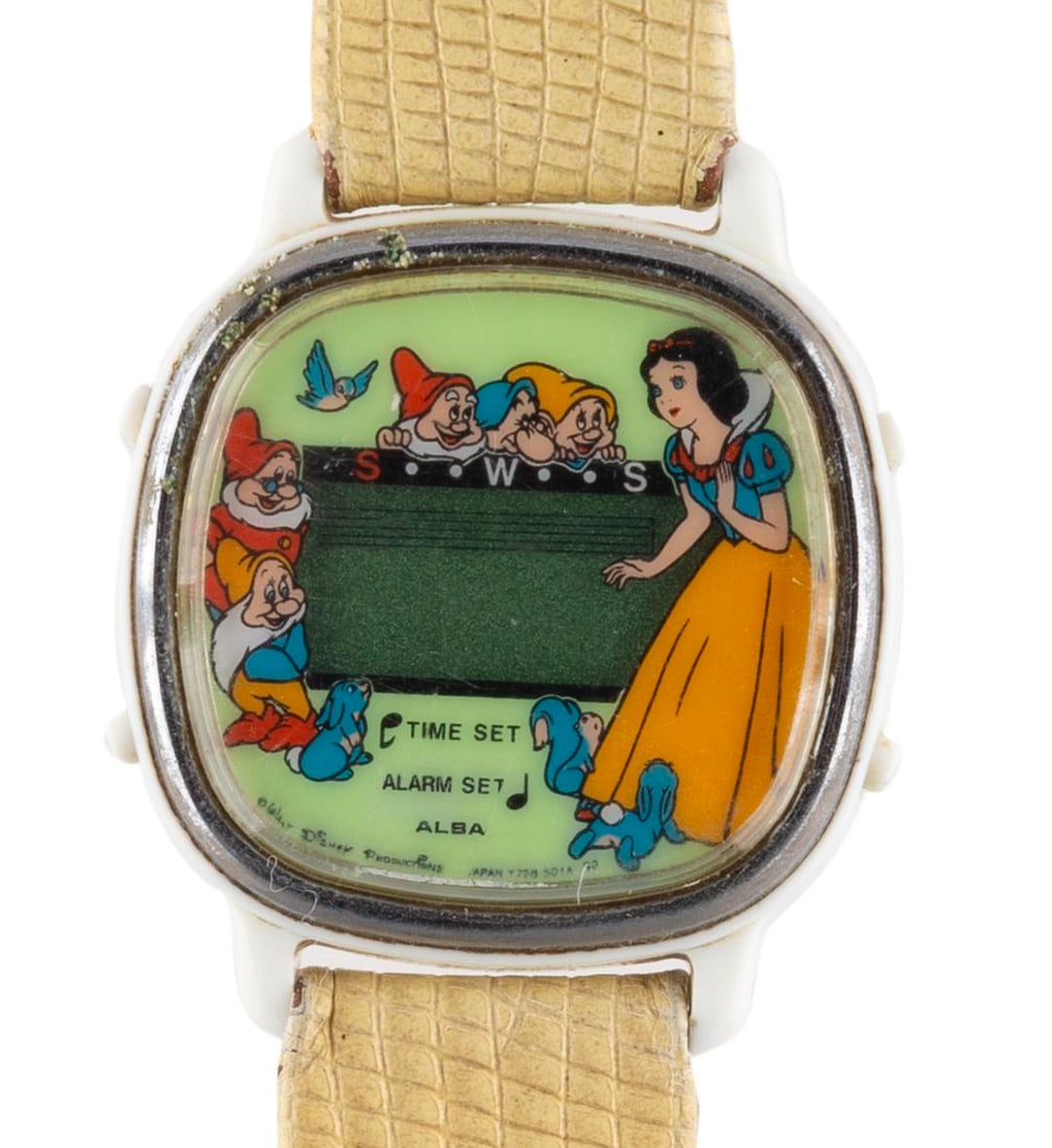 A "Snow White and the Seven Dwarfs" ALBA Wristwatch. (1 of 2)