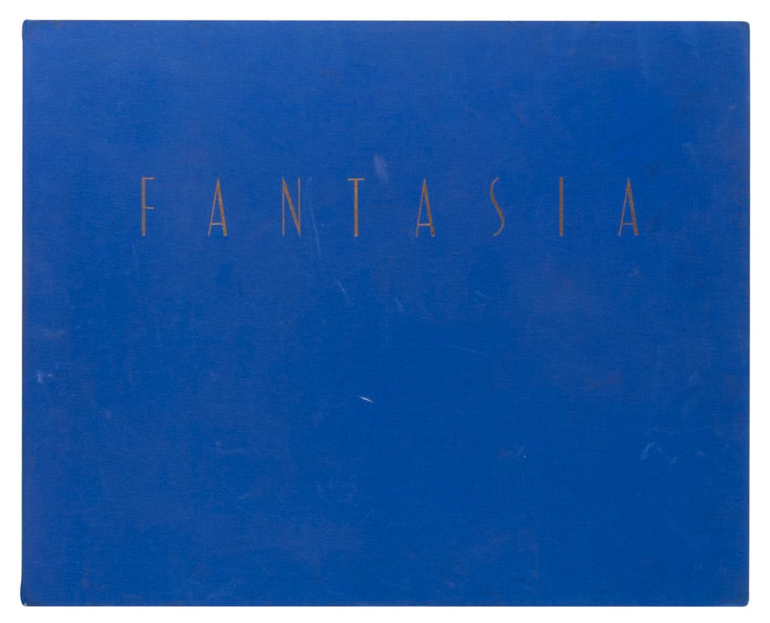 A Limited Edition "Fantasia" Boxed Lithograph Collection.: (Disney, 1990) An exceptional collection of 22 lithographs featuring 50 concept art images from the production of Walt Disney's 1940 "Fantasia." The set is numbered 37/500 and includes detailed notes 