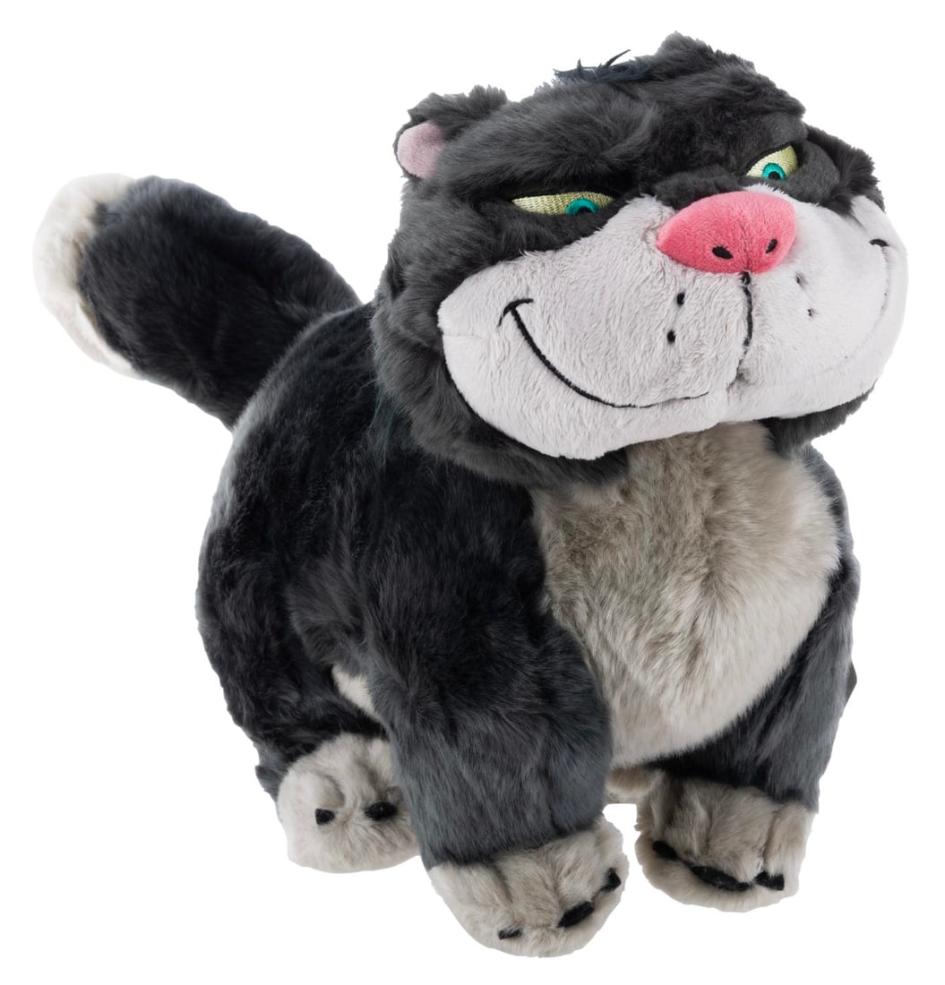 A Disney Store "Cinderella" Lucifer Plush.: (Disney Store, 2000s) A plush of Lucifer the cat from "Cinderella," originally sold at the Disney Store. Measuring 18" x 8" x 11" tall, the plush is in fine condition with its original tags.