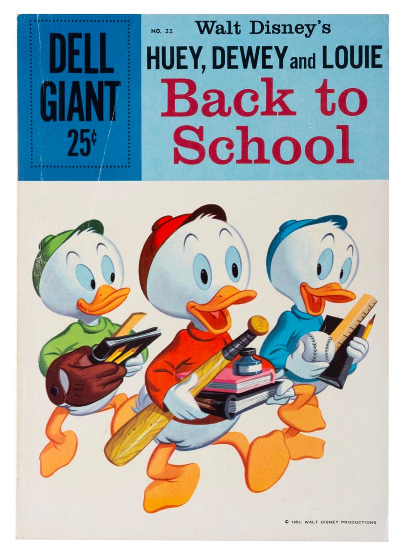 A 1959 Huey Dewy and Louie Back to School Comic Book. (1 of 4)