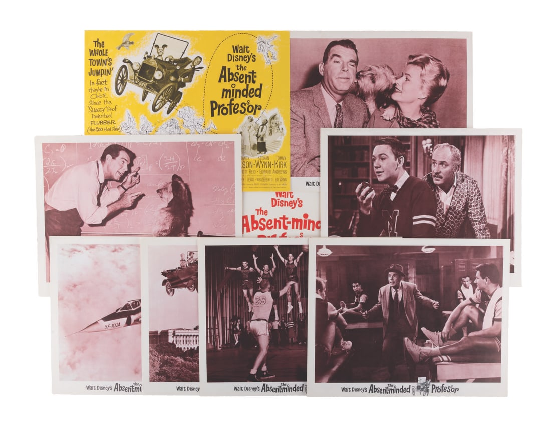 A Set of "The Absent-Minded Professor" Lobby Cards. (1 of 9)