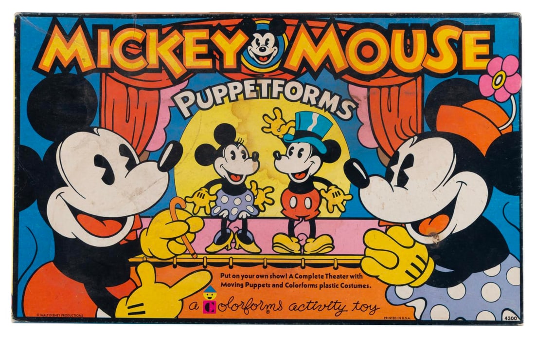 Mickey Mouse Colorforms Puppetforms. - 2