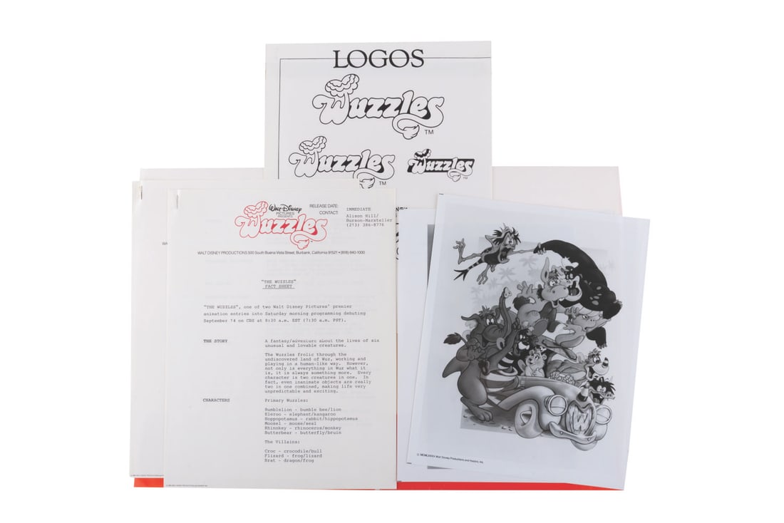 A 1985 "Wuzzles" Press Kit. - 3