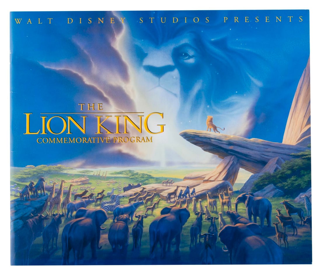 A Multi-Signed "The Lion King" Commemorative Program. (1 of 7)