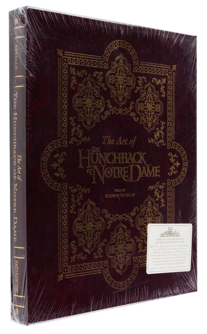 The Art of "The Hunchback of Notre Dame" Signed Limited Edition Book.: (Hyperion, 1996) A special deluxe edition of The Art of "The Hunchback of Notre Dame." Released in a limited edition of 2500 with slipcase and exclusive leather-like binding, and hand-signed by Peter