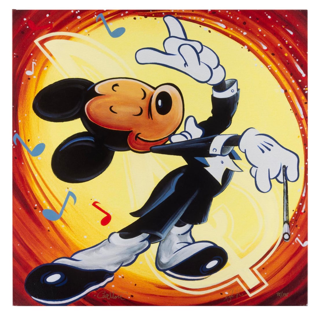 A "Maestro Mickey" Canvas Print by Trevor Carlton & Stephen Reis. (1 of 1)