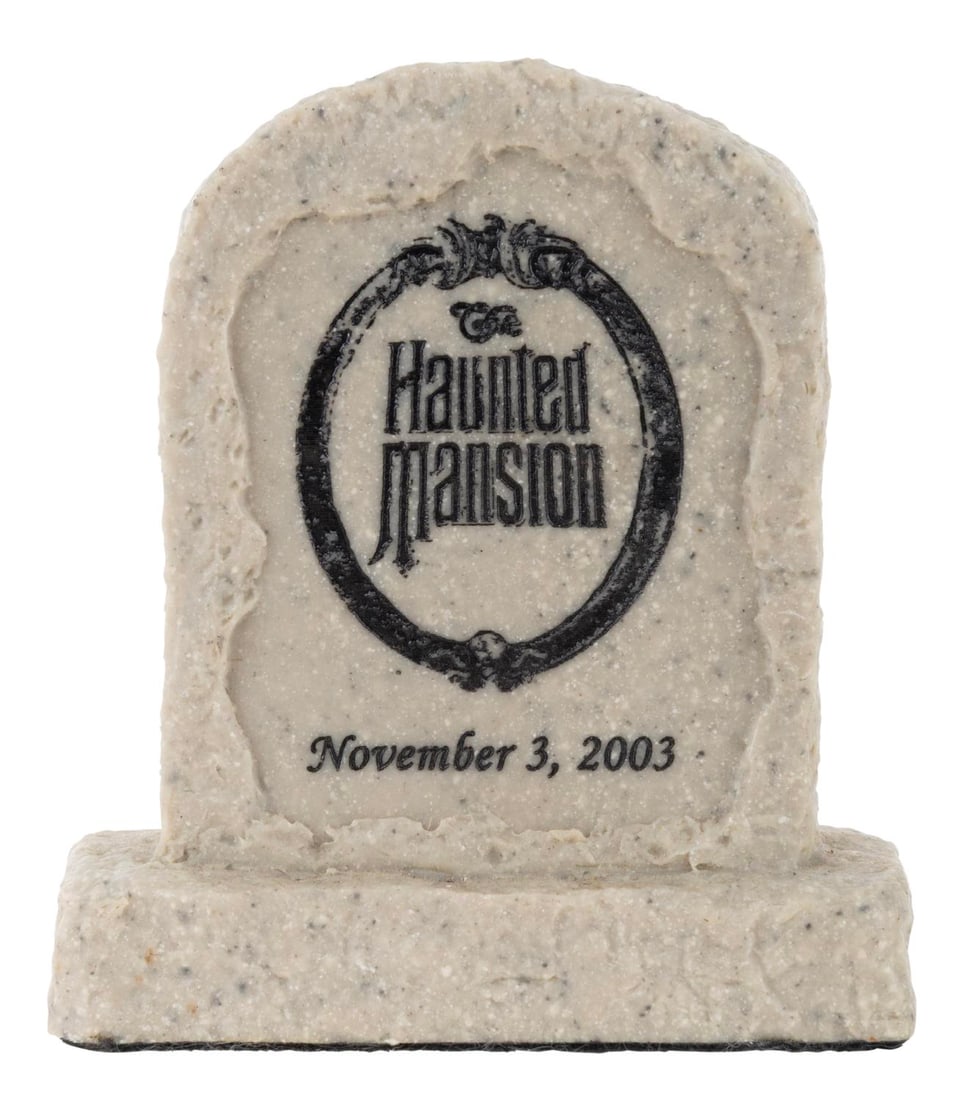 A "Haunted Mansion" Event Gravestone Paperweight. (1 of 4)