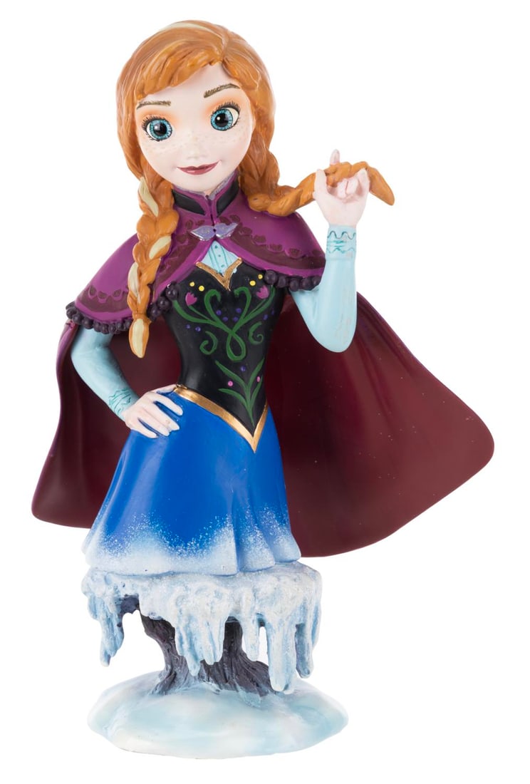 A "Frozen" Anna Figurine.: (Enesco, 2014) A Disney Showcase Collection figurine of Elsa from "Frozen," designed by Patrick Romandy-Simmons of Grand Jester Studios and sculpted by Jacqueline Perreault Gonzales. Measuring 7.5" ta