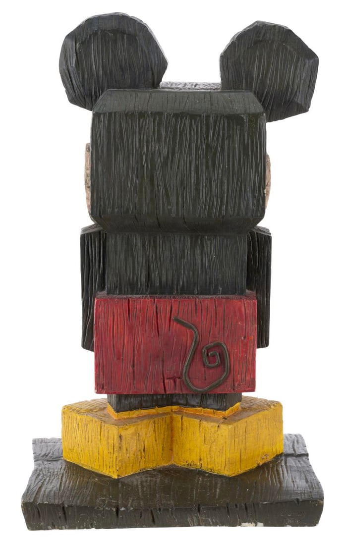 A Mickey Mouse Tiki Statue. - 3