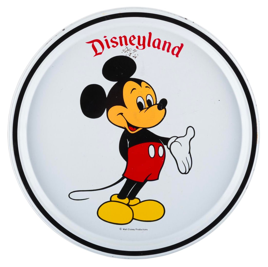 A Disneyland Souvenir Mickey Mouse Tray. (1 of 1)