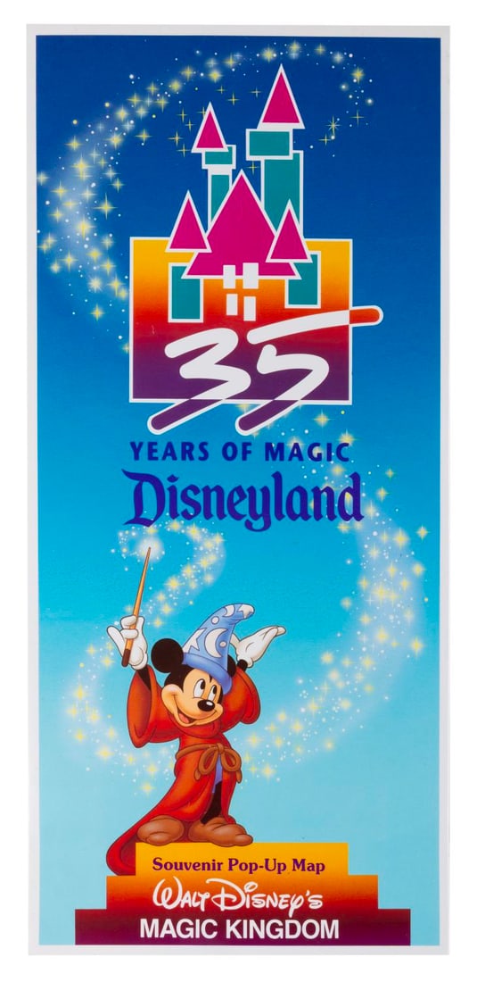 A Disneyland 35 Years of Magic Pop-Up Map. (1 of 5)