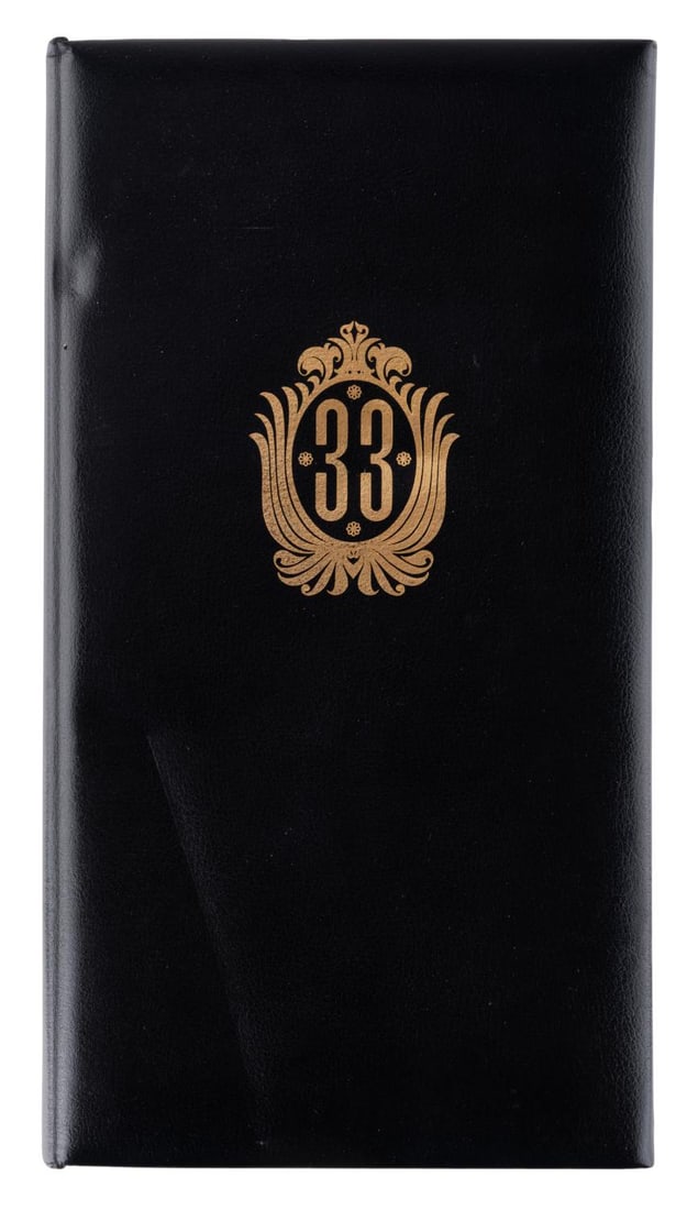 A Club 33 Check Folder. (1 of 2)