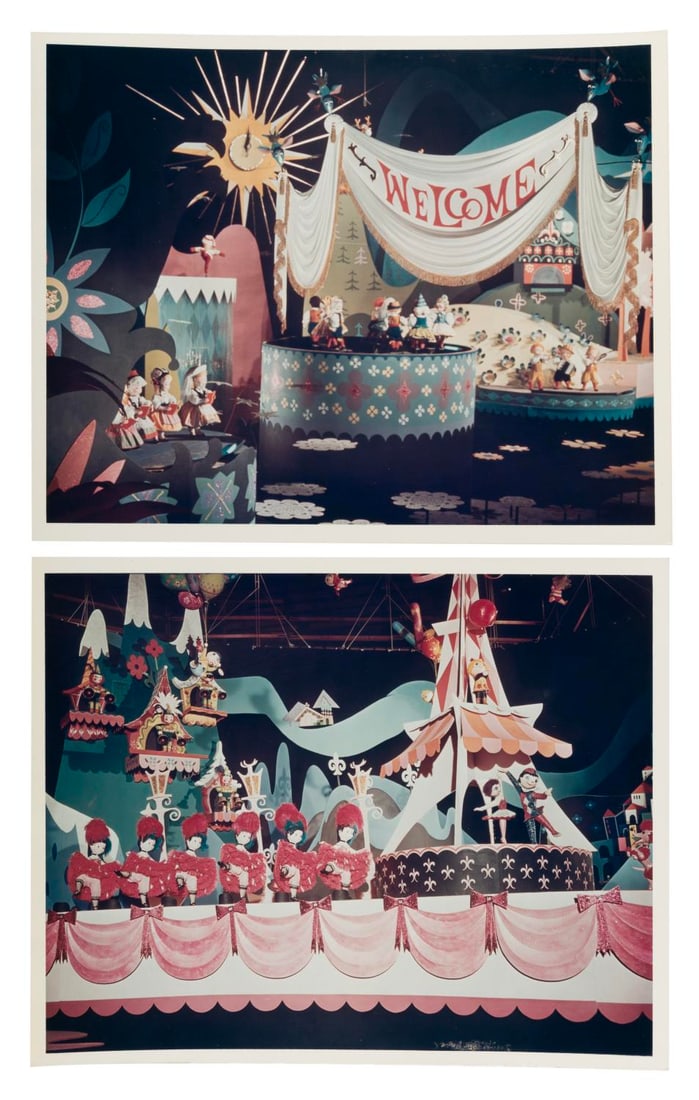 A Pair of Early Disneyland It's a Small World Color Prints. (1 of 1)