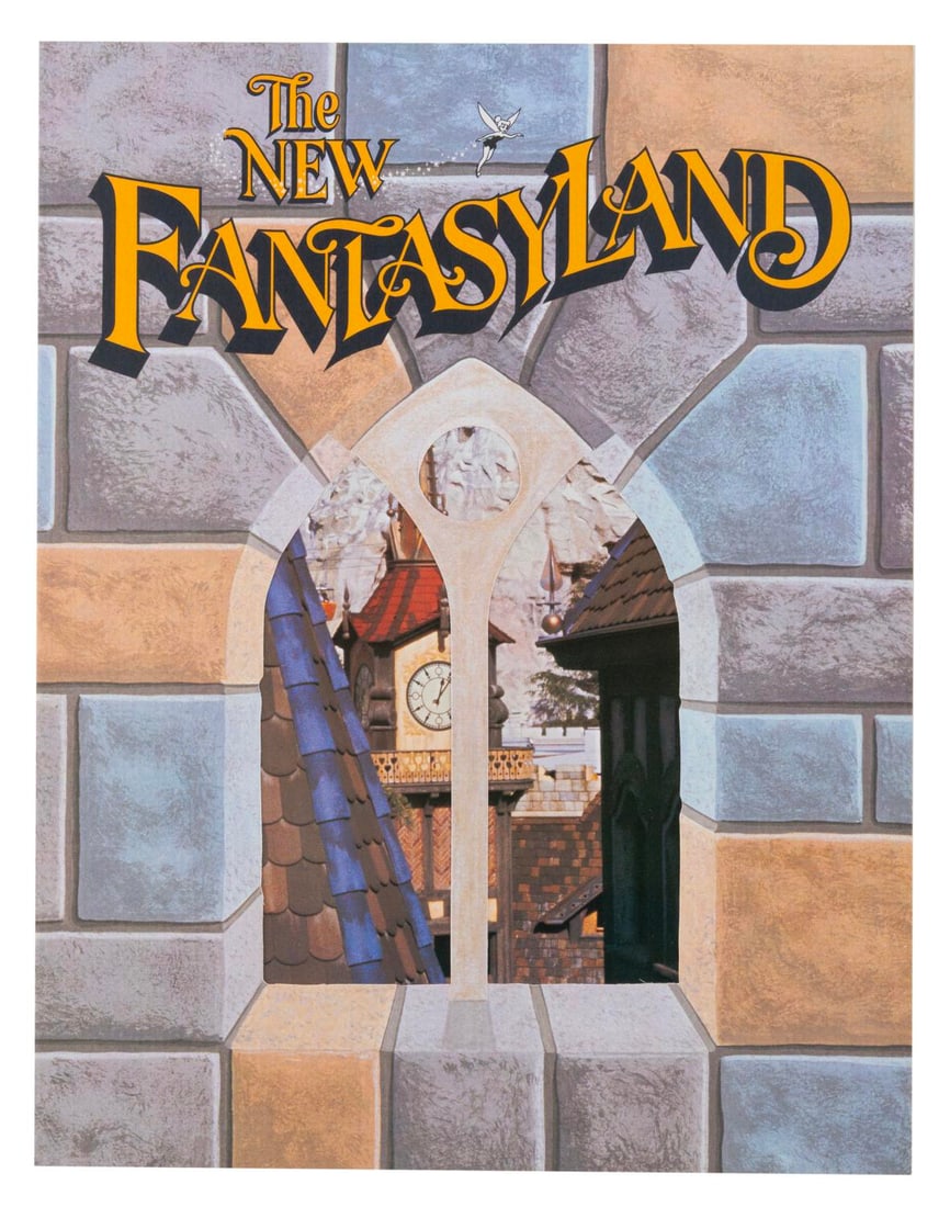 A 1983 New Fantasyland Booklet.: (Disneyland, 1983) A New Fantasyland booklet with 12-pages of facts and photos on the history of the land and highlights the renovations, including the new Pinocchio ride and Village Inn restaurant.