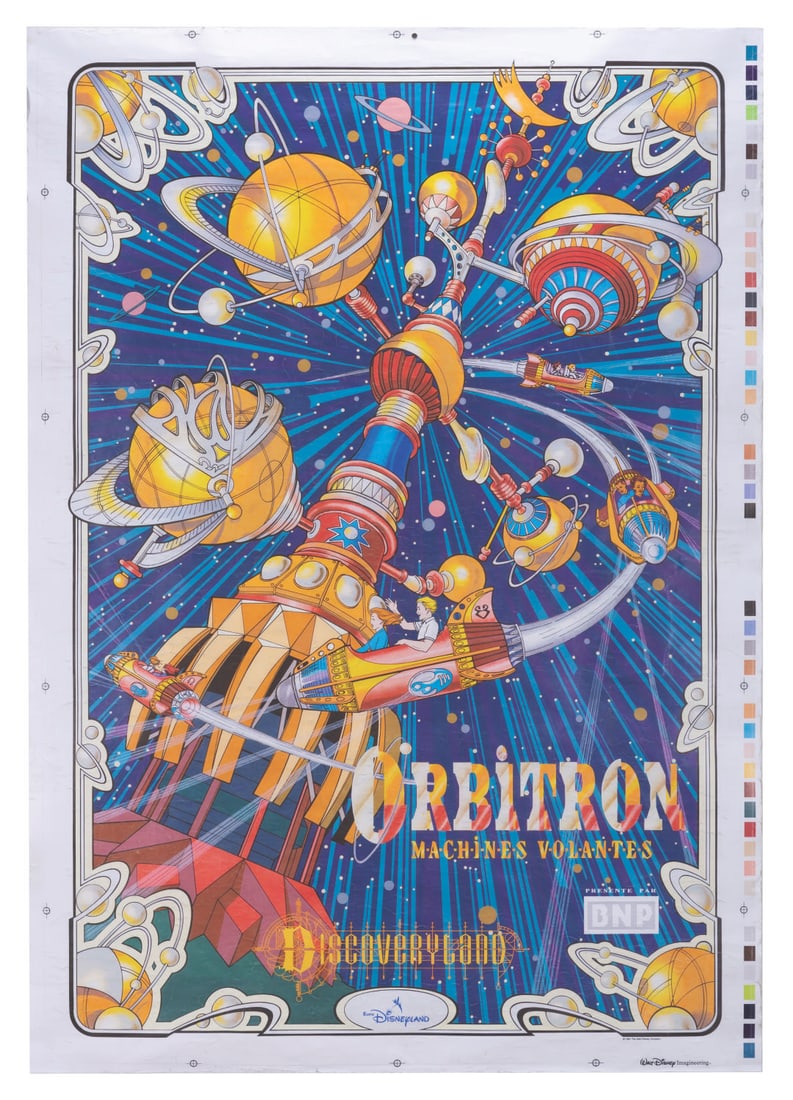 A Euro Disney Orbitron Attraction Poster. (1 of 1)