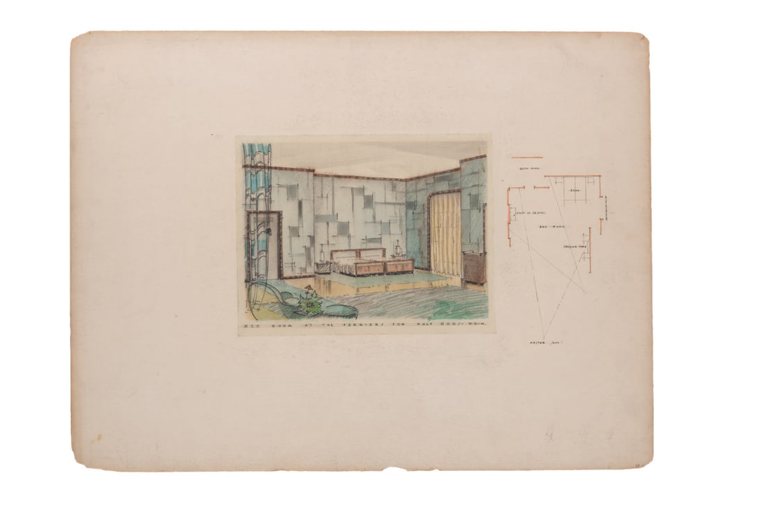 A "Free Love" Original Set Design. - 2