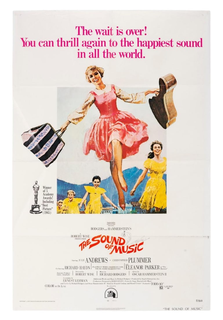 A "The Sound of Music" Theatrical Re-Release One-Sheet. (1 of 1)