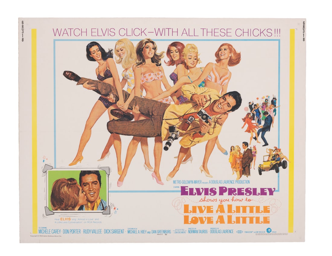 An Elvis "Live A Little, Love A Little" Half-Sheet. (1 of 1)
