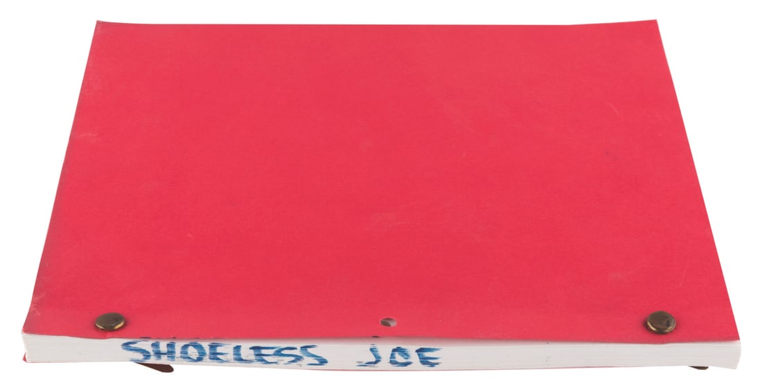 A "Field of Dreams" Original Screenplay.: (20th Century-Fox, 1987) A revised first draft screenplay for "Shoeless Joe," the original title of "Field of Dreams," dated September 8, 1987. Based on the book by W.P. Kinsella, this script was