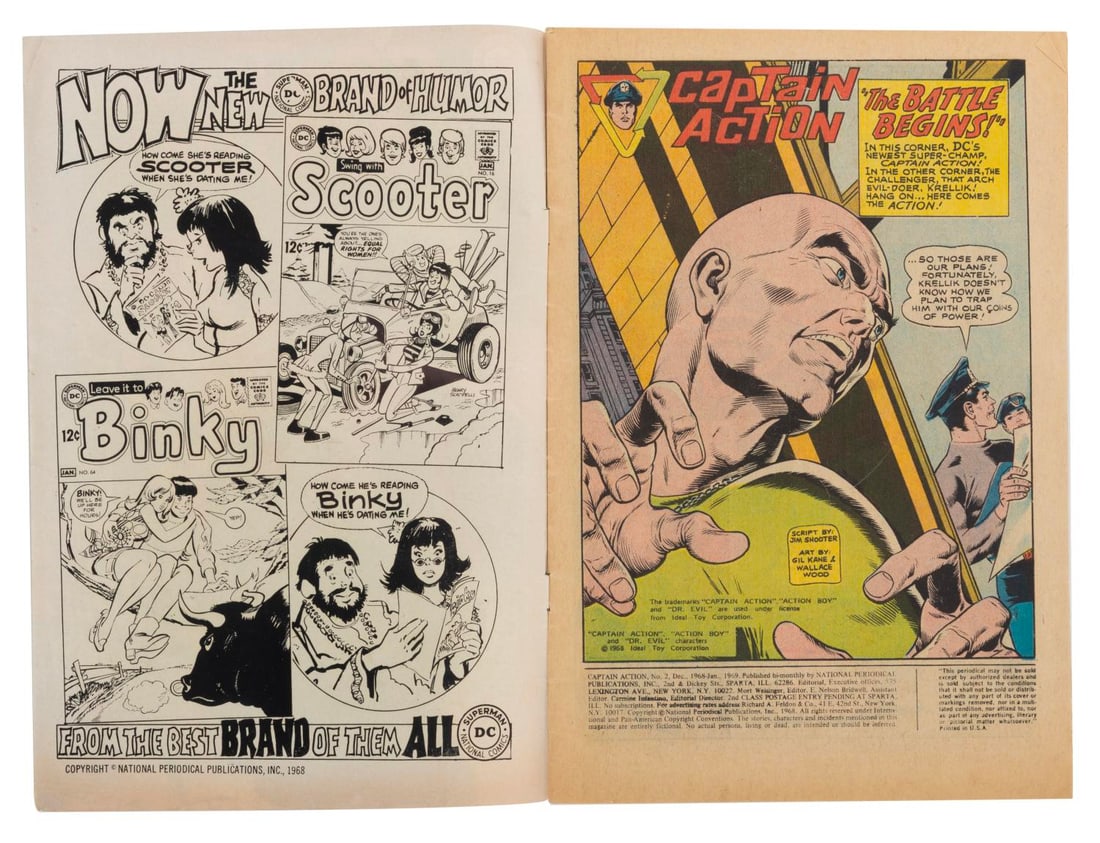A Captain Action #2 Comic Book. - 3