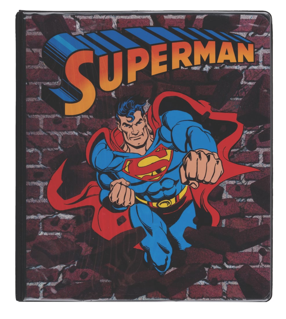 A 1991 Superman Style Guide.: (DC Comics, 1991) A Superman style guide for licensees. Inside are an overview of Superman, romantic scenes of Lois & Clark, logos, and character artwork, including Clark Kent, Lois Lane, and