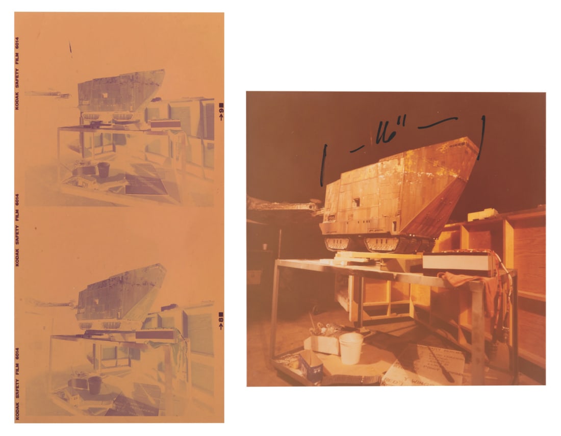 A "Star Wars" Sandcrawler Negative & Transparency. - 3
