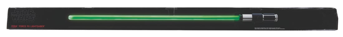 A Star Wars: The Black Series Yoda Force FX Lightsaber. (1 of 6)