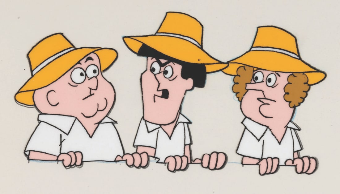 A "The New 3 Stooges" Original Production Cel. (1 of 6)