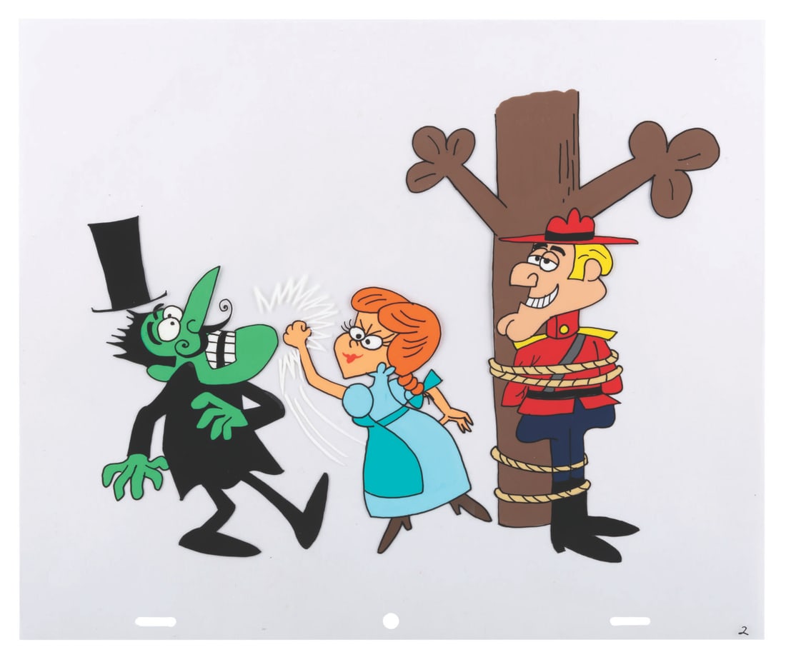 A Jay Ward #18 Dudley Do-Right Scene Cel. (1 of 1)