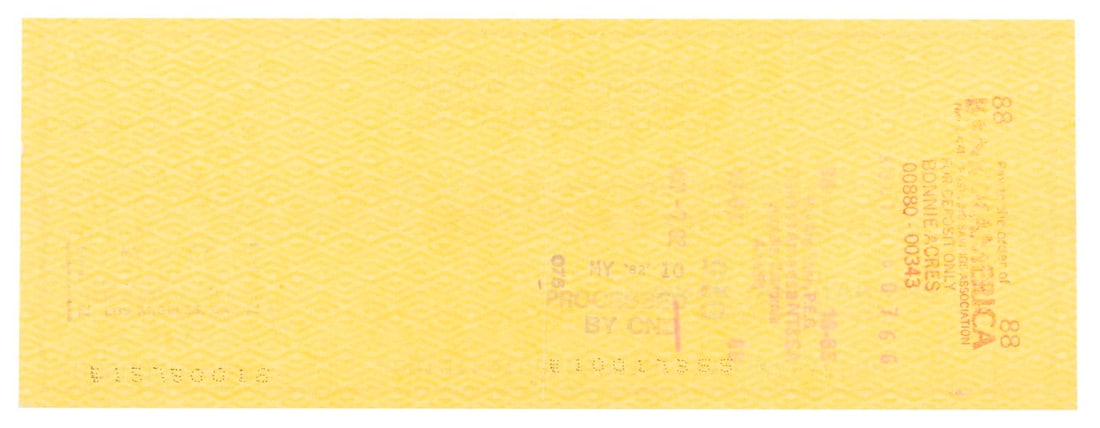 A Jay Ward Signed Check. - 2